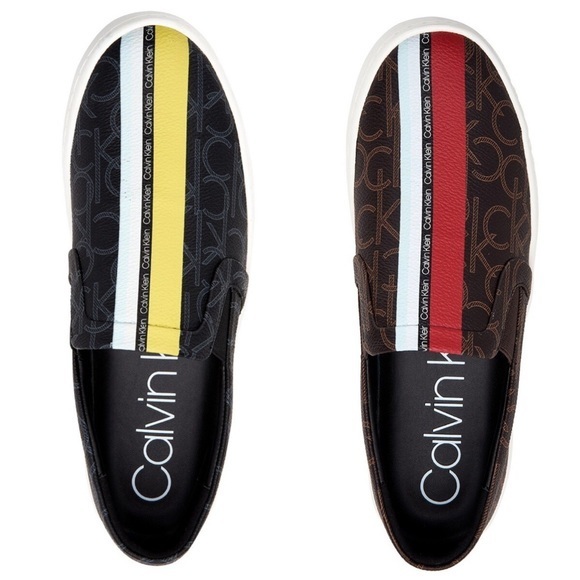 🆕Black Calvin Klein Slip On Style Sneakers. - Picture 1 of 4